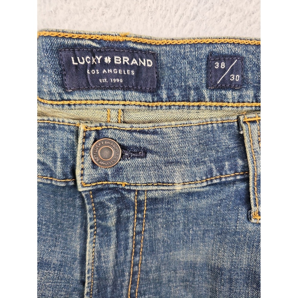 NEW Lucky Brand 410 Athletic Slim Pants Men's 38x30 Blue Stretch Casual NWT - Picture 2 of 7